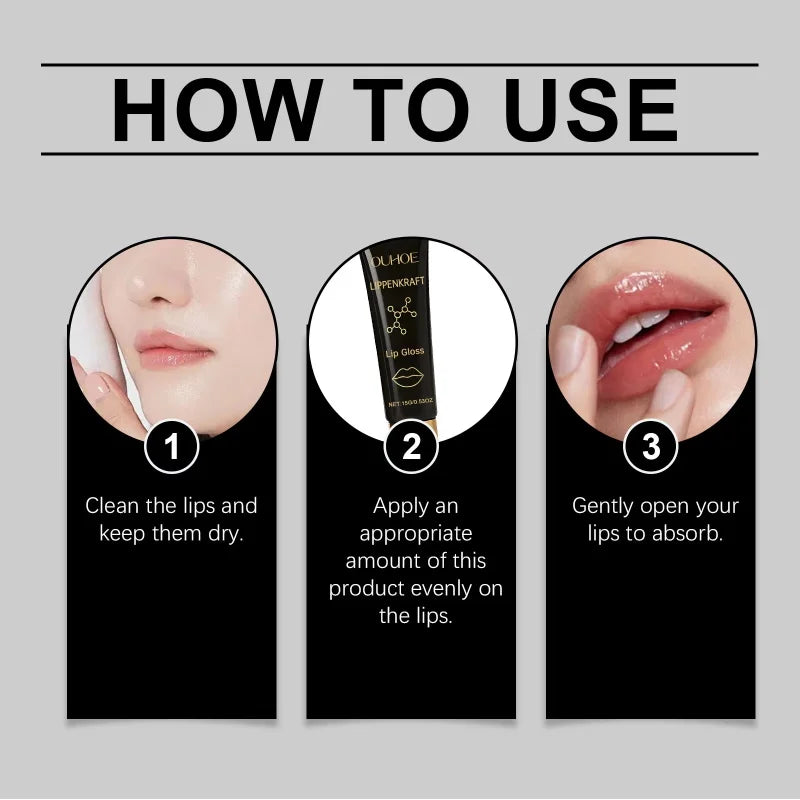Instant Plumping Lip Essence Oil Increase Lip Elasticity Long-lasting Moisturize Nourishing Lip Plumper Gloss Sexy Beauty Makeup Qme