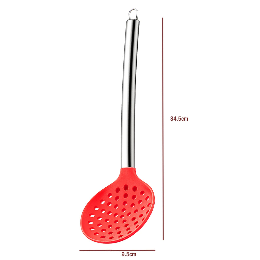 1Pc Silicone Solid Non Stick Kitchen High Heat Resistant Cooking Utensils Ideal Cookware for Fish, Eggs Qme Skimmer