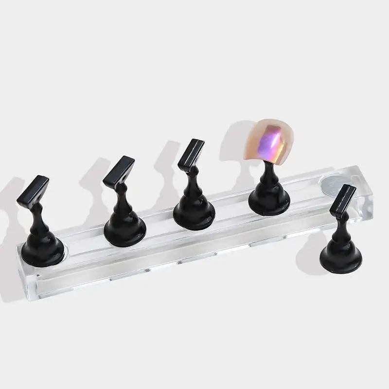 Nail Display Acrylic Stand Tips Holder Magnetic Practice Qme