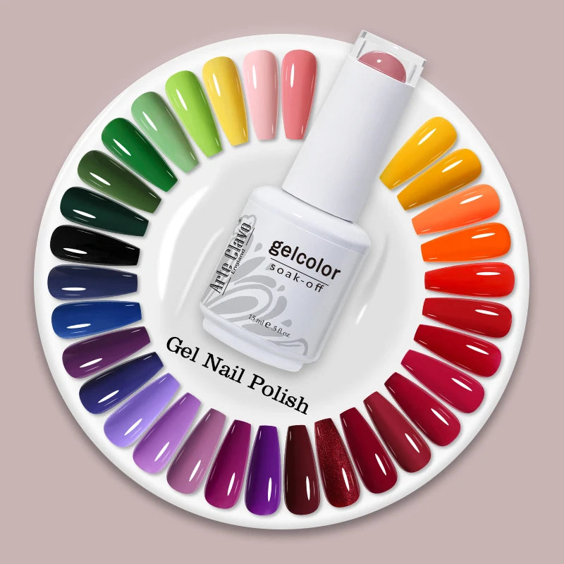 Arte Clavo Gel Varnishes Summer Semi-permanent Nails UV LED Lamp Qme