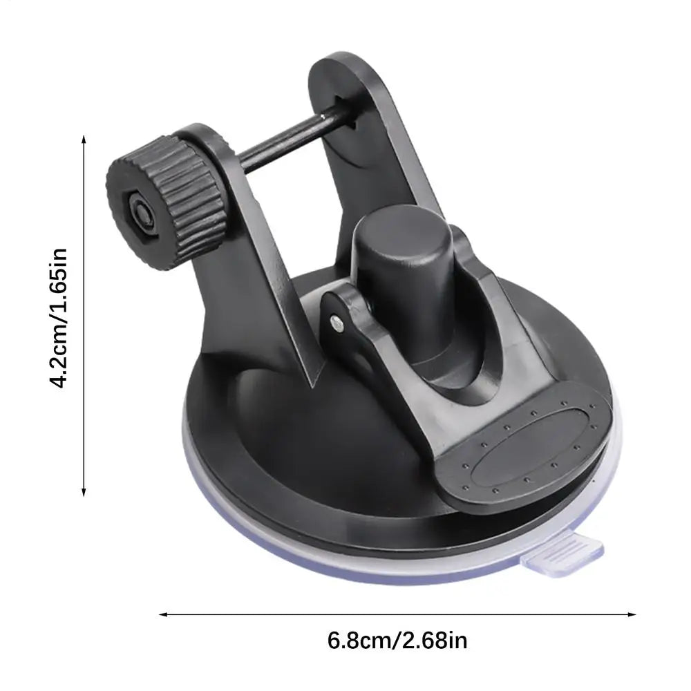 DashcamMount Universal Camera Suction Mount 180 Degree Adjustable Dash Cam Holder For Car Dashboard Windshield Driving Recorder Qme Black