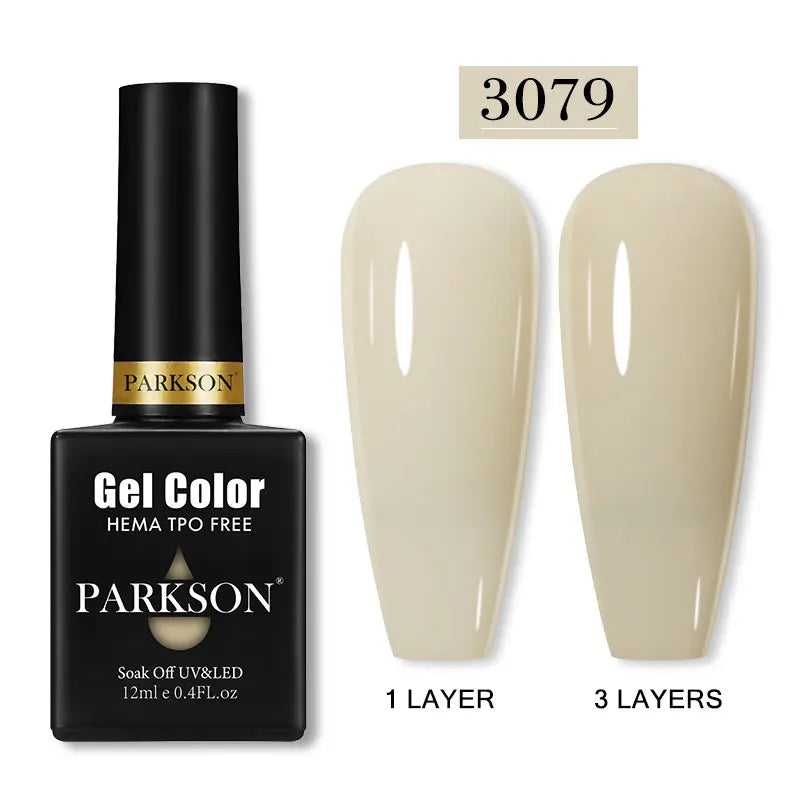 Parkson Colorful Nail Gel Polish Lacquer Soak Off UV LED Long Lasting Qme