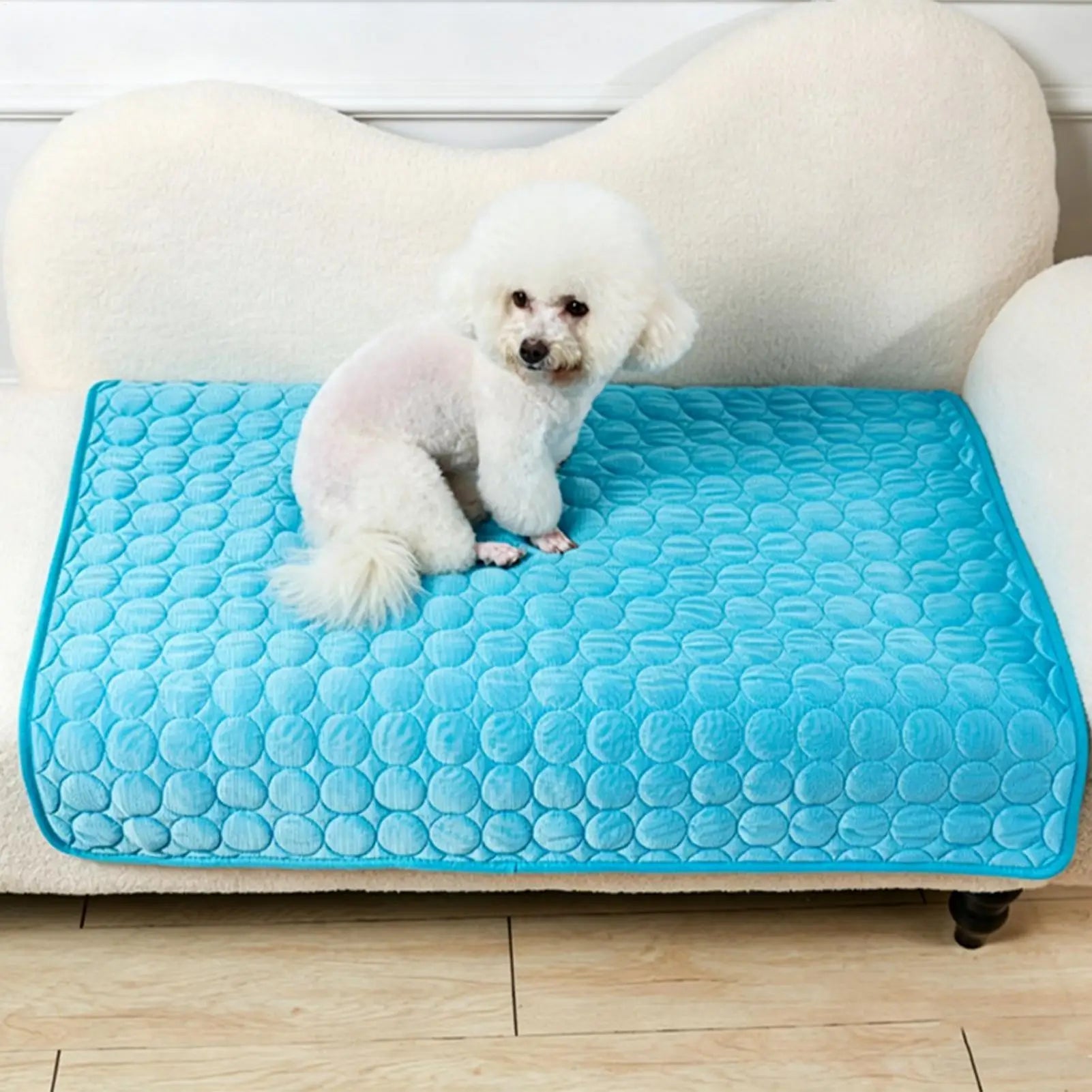 Cooling Mat For Dogs Portable Washable Breathable Ice Silk Dog Cooling Blanket For Sofa Bed Floor Crate Car Seat Kennel Small Qme