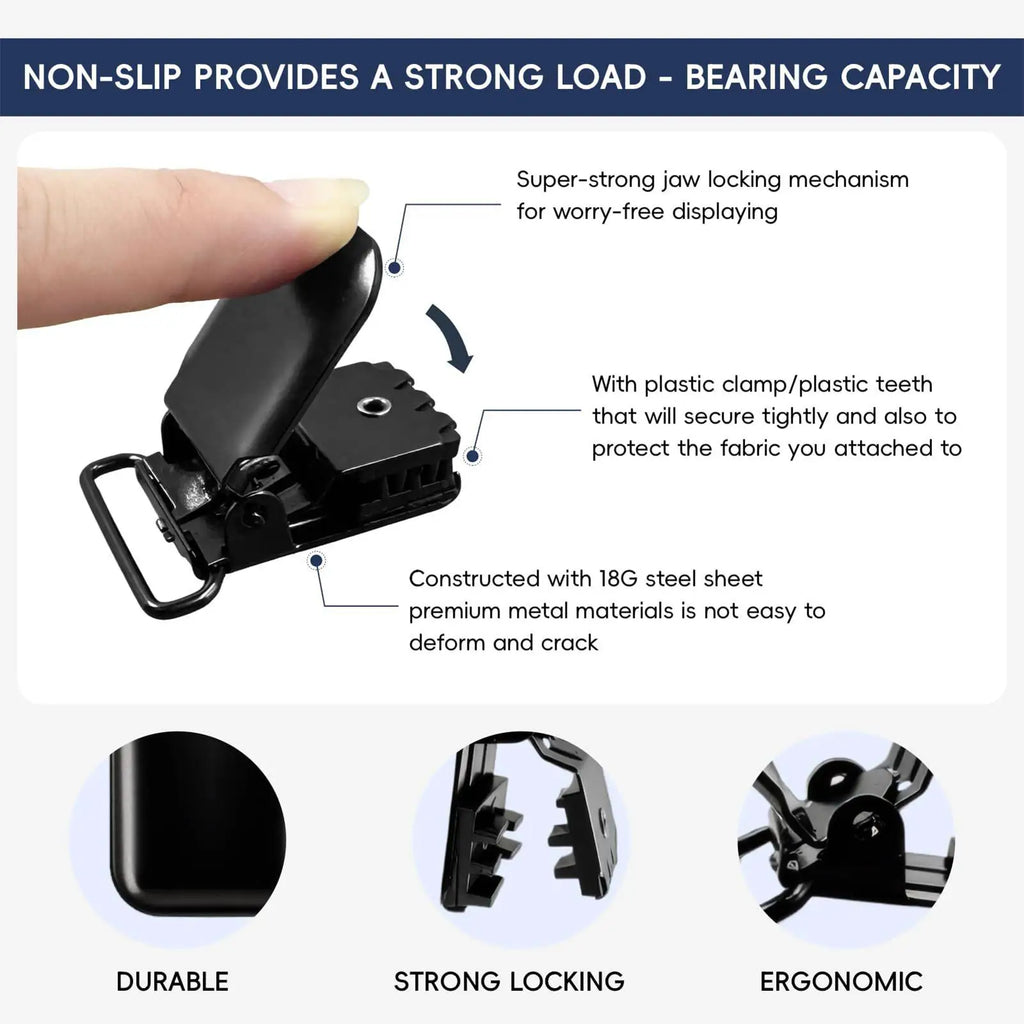 Tapestry Wall Hangers 4 Removable Heavy Duty Clip Clamps Display Qme