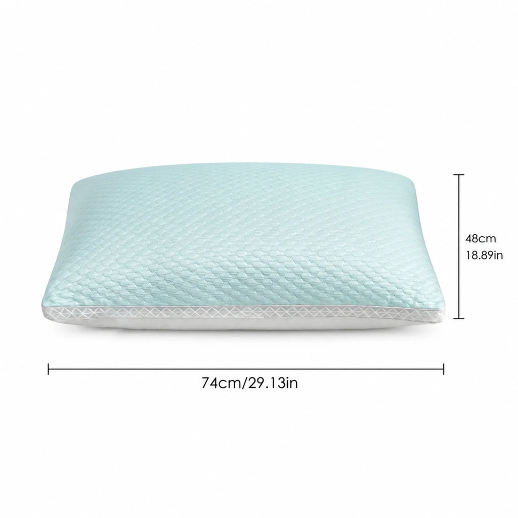 Ice Beans Massage Pillow Breathable Cervical Neck Support Washable Non-collapsible Pillow Core for Home Hotel and Dormitory Qme