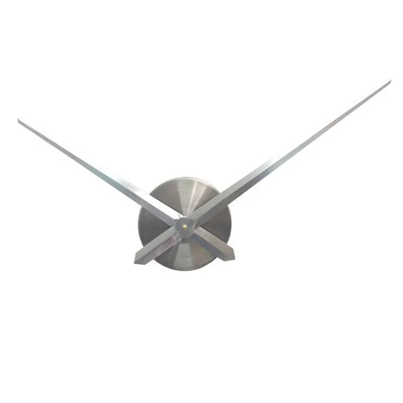 NewPractical Big Size for 3D Wall Clock Modern Home Decor Brief DIY Large Clock Needles Quartz Hour Hands Accessories Mechanism Qme Silver