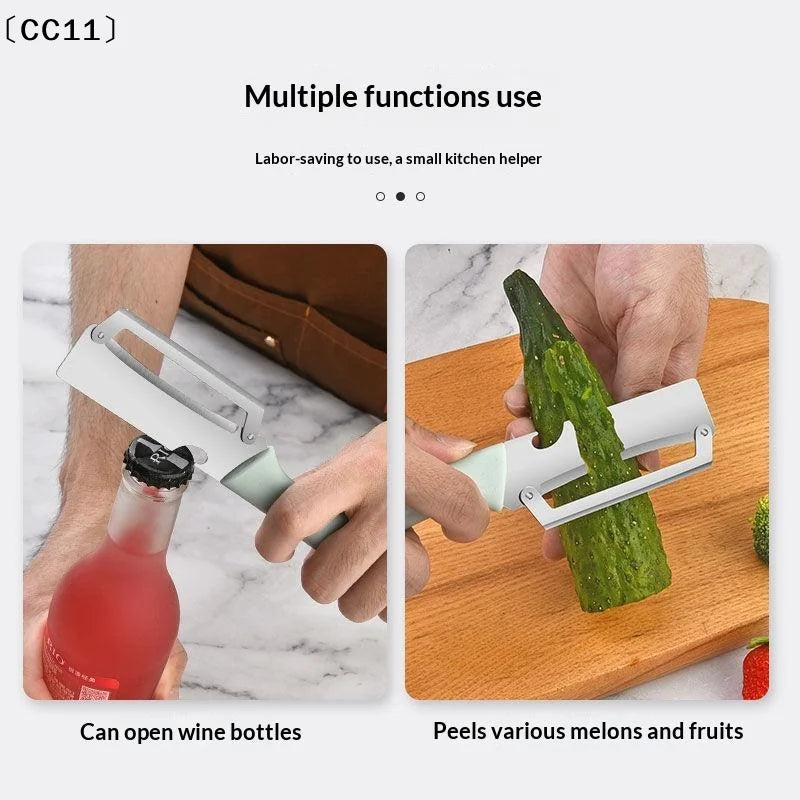 Kitchen Vegetable Peeler Multi-function 2-in-1 Fruit Potato Stuff Qme