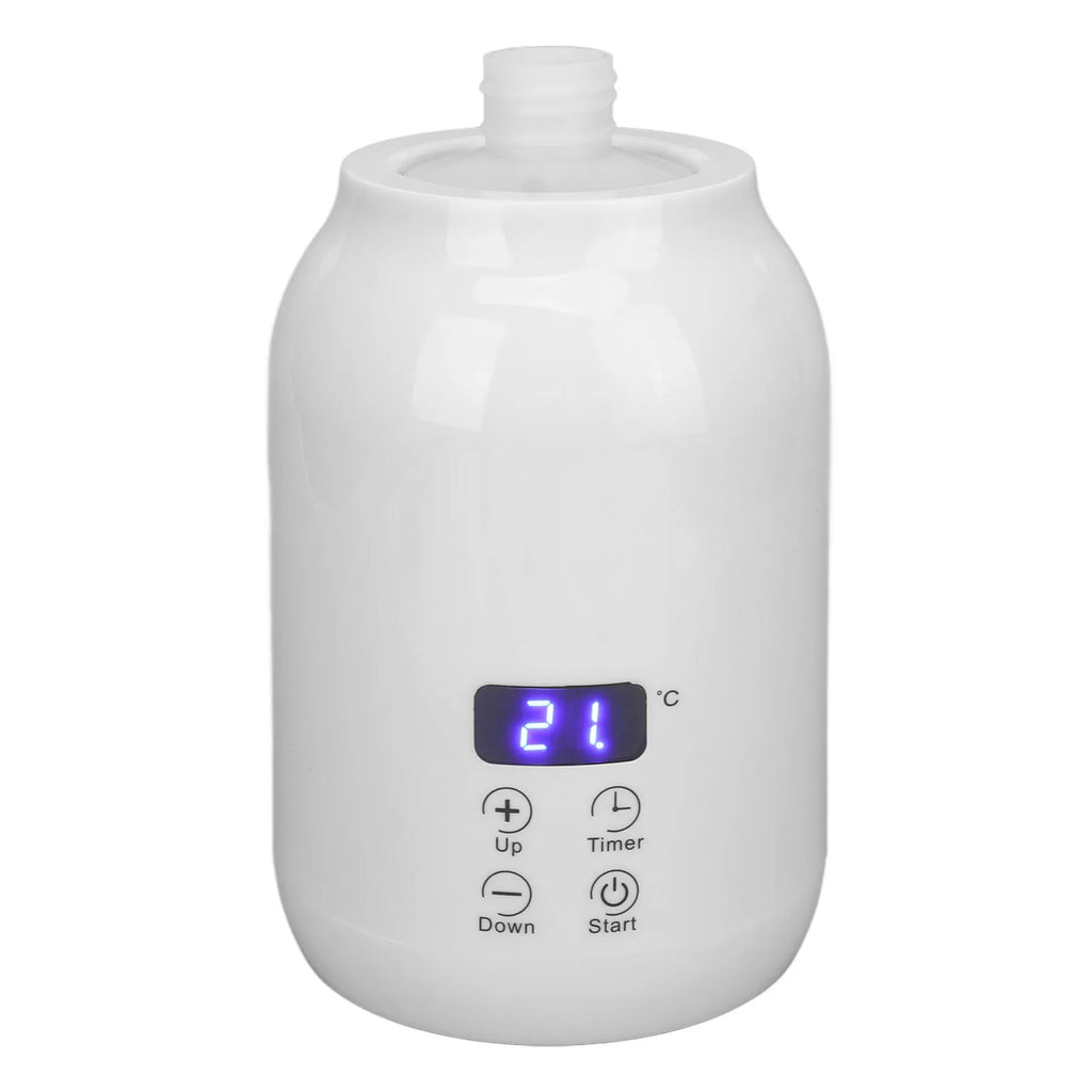 Single Bottle Massage Oil Heater Massage Oil Heater LED Display Touch Control Temperature Adjust Essential Oil Bottle Warmer Qme