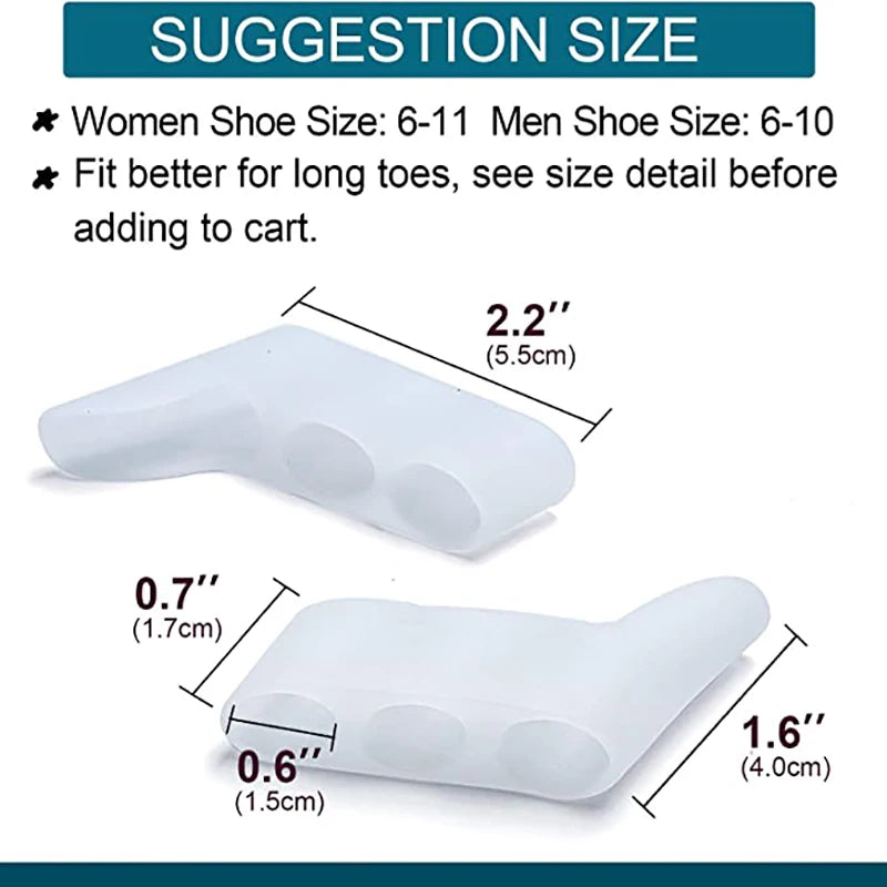 Three Hole Little Toe Separator Overlapping Toes Bunion Blister Qme