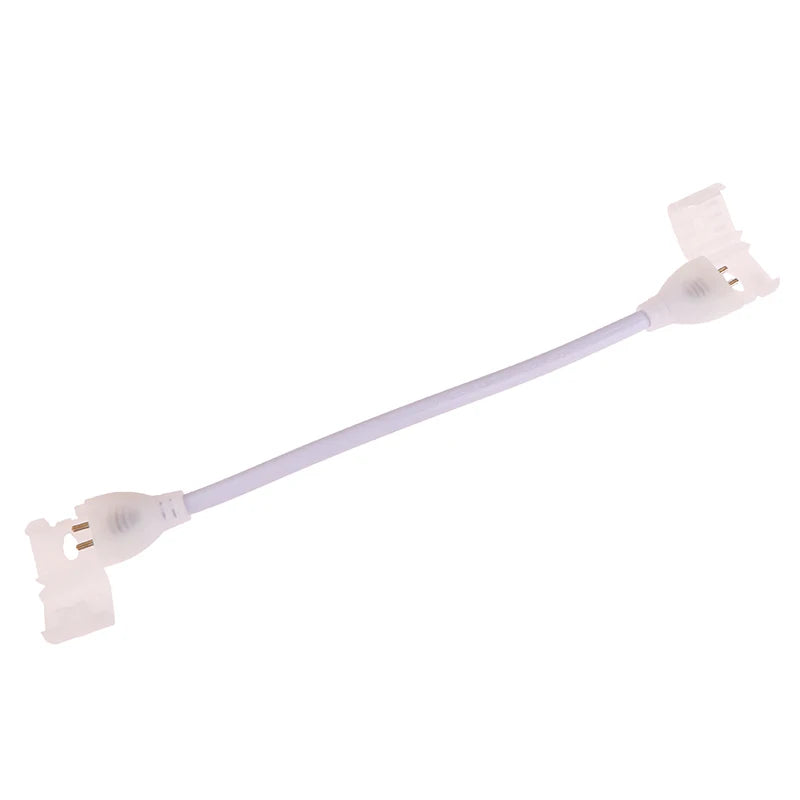 220V EU Plug COB LED Strip 2pin Connector Fix Clips 360LEDs Light Qme