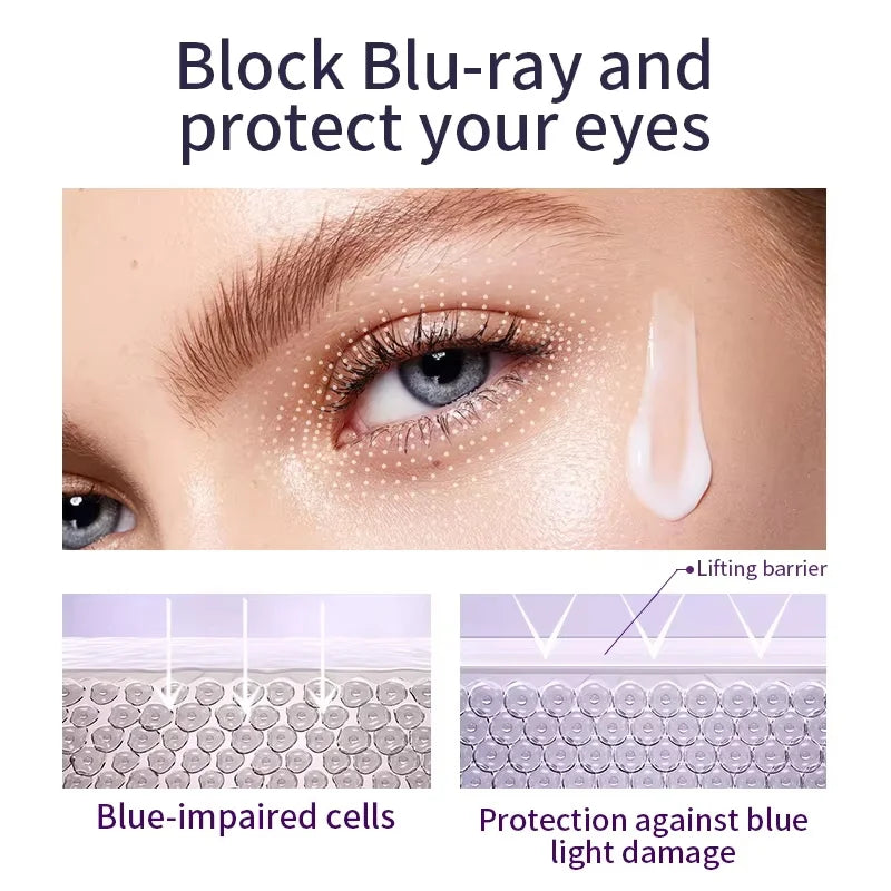 Anti Wrinkle Anti Dark Circle Eye Cream Roller Massager Moisturizing Eye Bags Anti Aging Hyaluronic Acid Eye Skin Care Products Qme