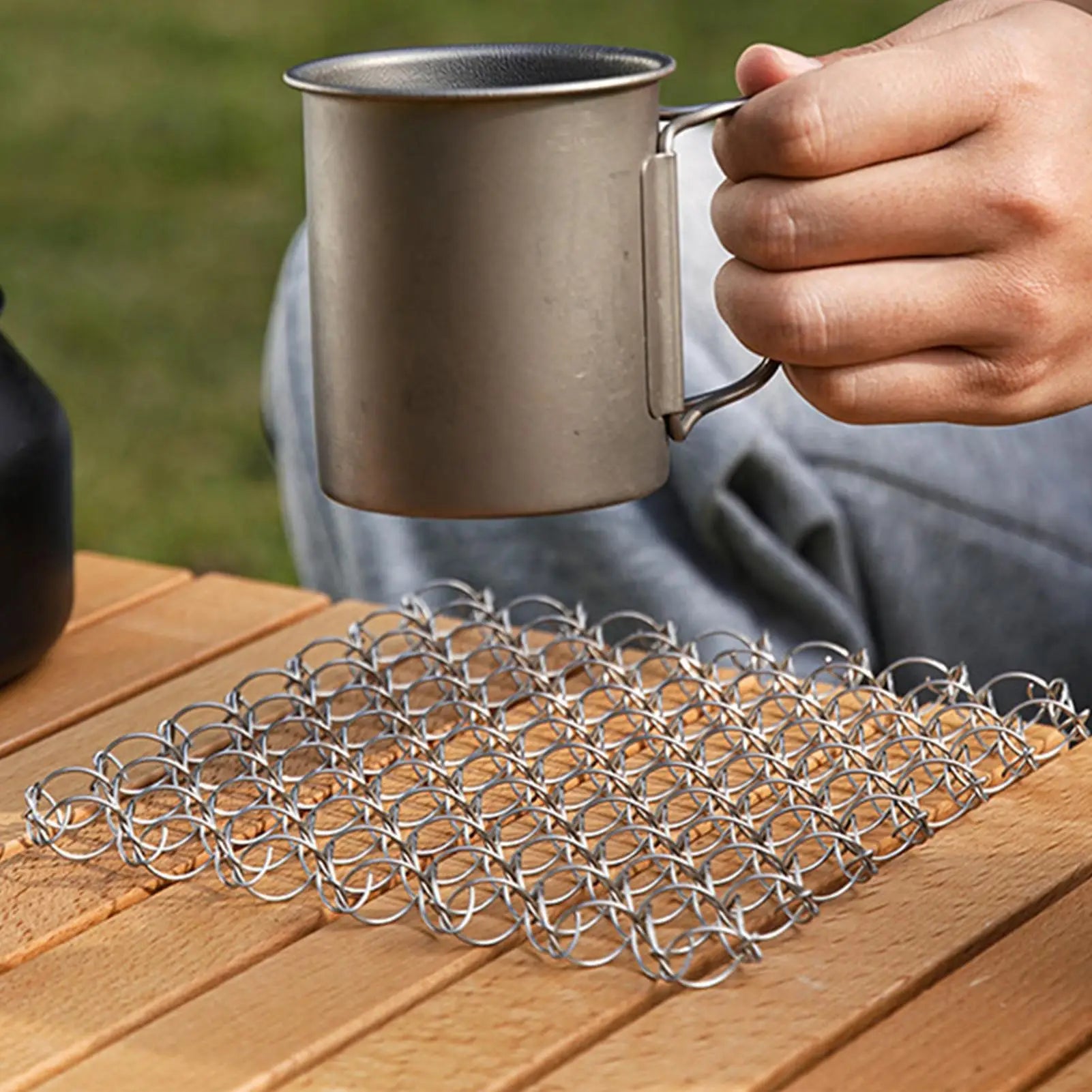 Trivets Dishes Stainless Steel Heat Resistant Coaster Decoration Qme