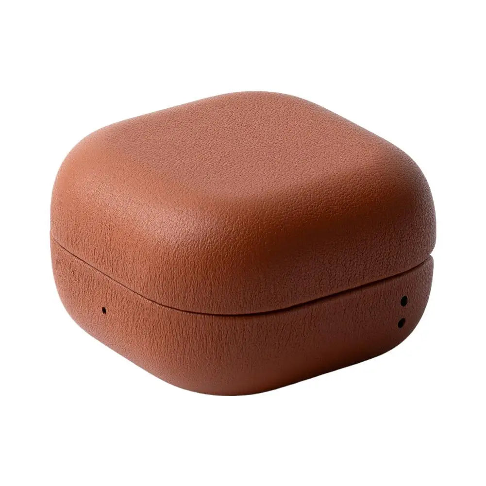 for Samsung Galaxy Buds 4 Pro Leather Headphone Protective Case With Shock-absorbing Full Cover Shell Qme E