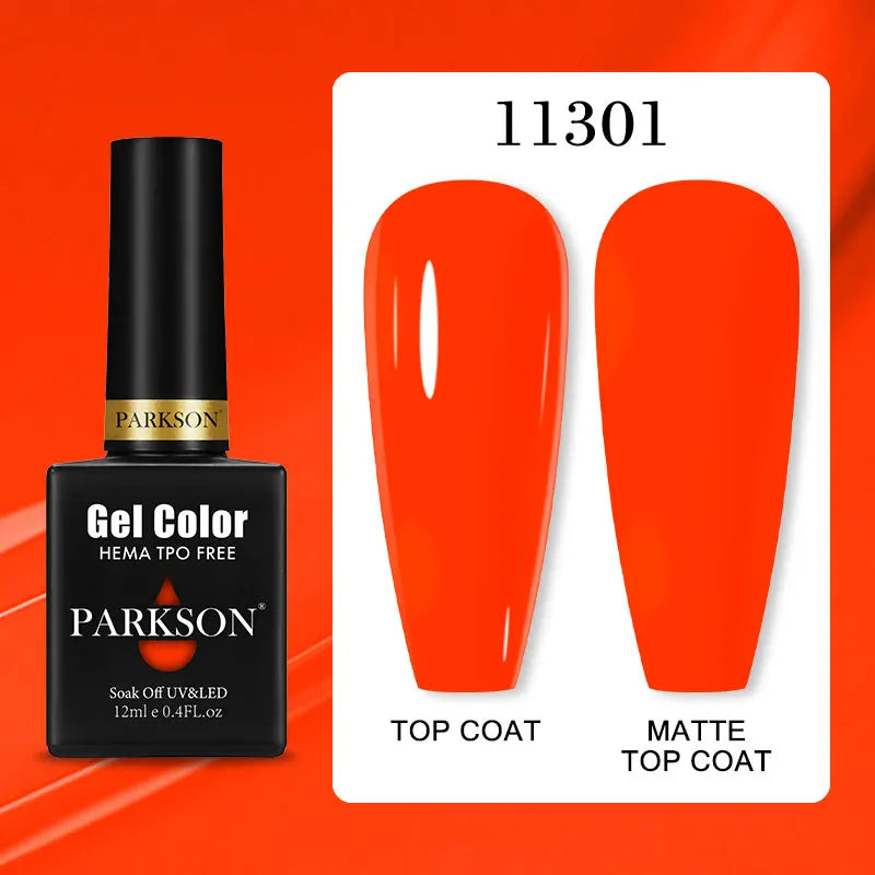 Parkson Colorful Nail Gel Polish Lacquer Soak Off UV LED Long Lasting