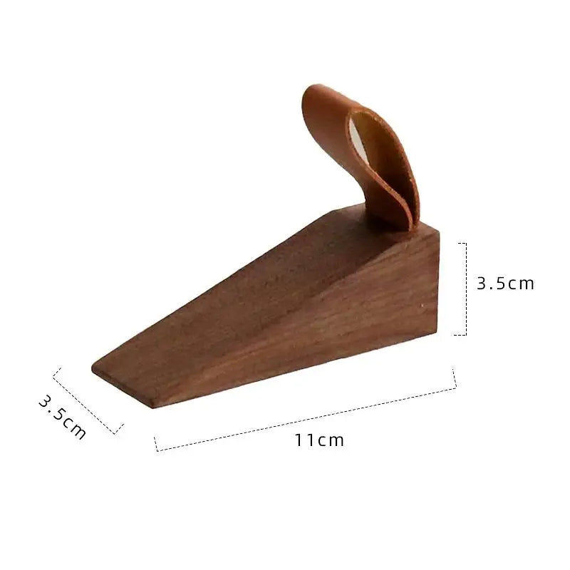 Anti-collision Creative Gate Decor Beech Black Walnut Solid Wood Door Qme S2