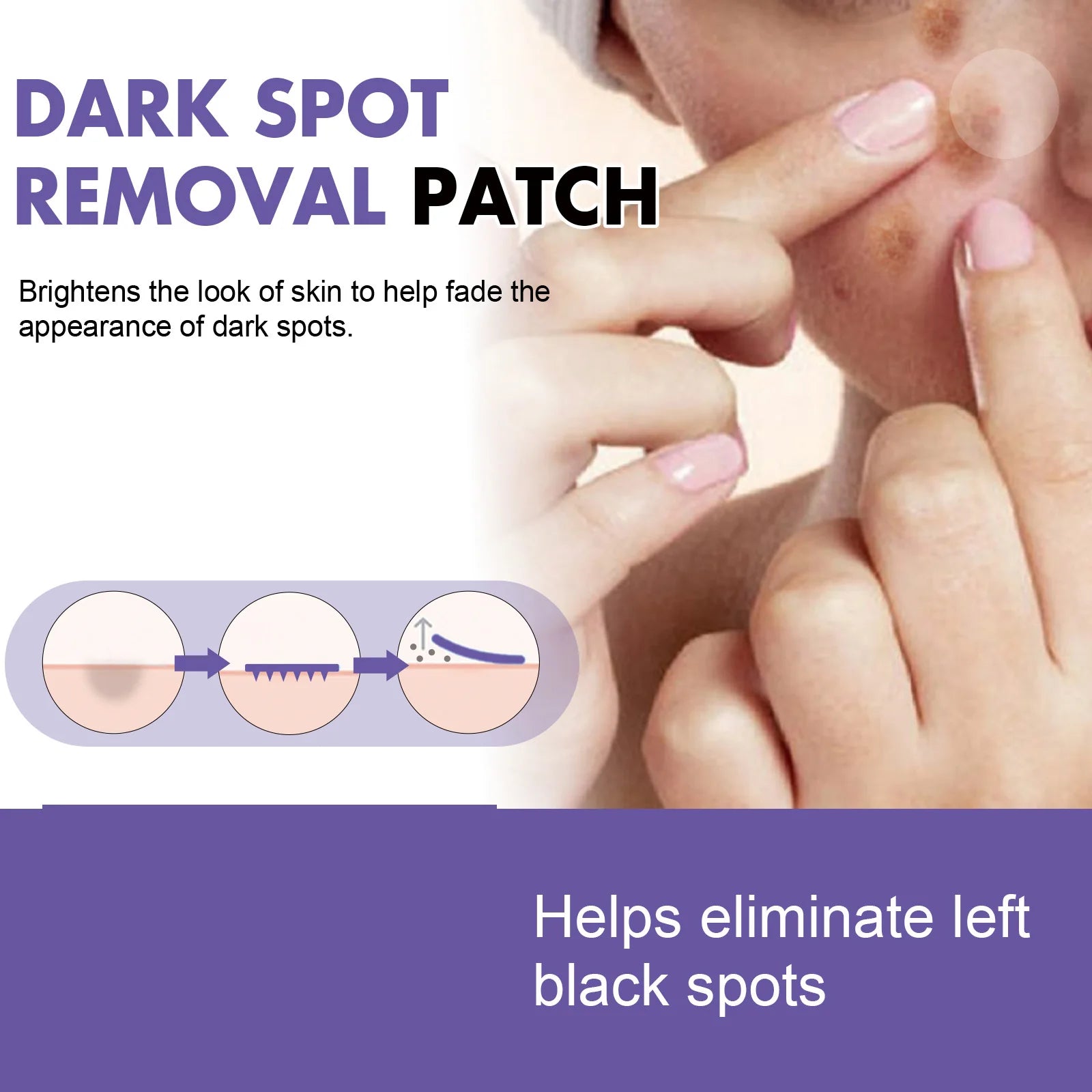 Dark Spot Correcting Patches Freckles Remover Brightening Fade Fade Dark Spots Lightening Melasma Facial Invisible Care Stickers Qme
