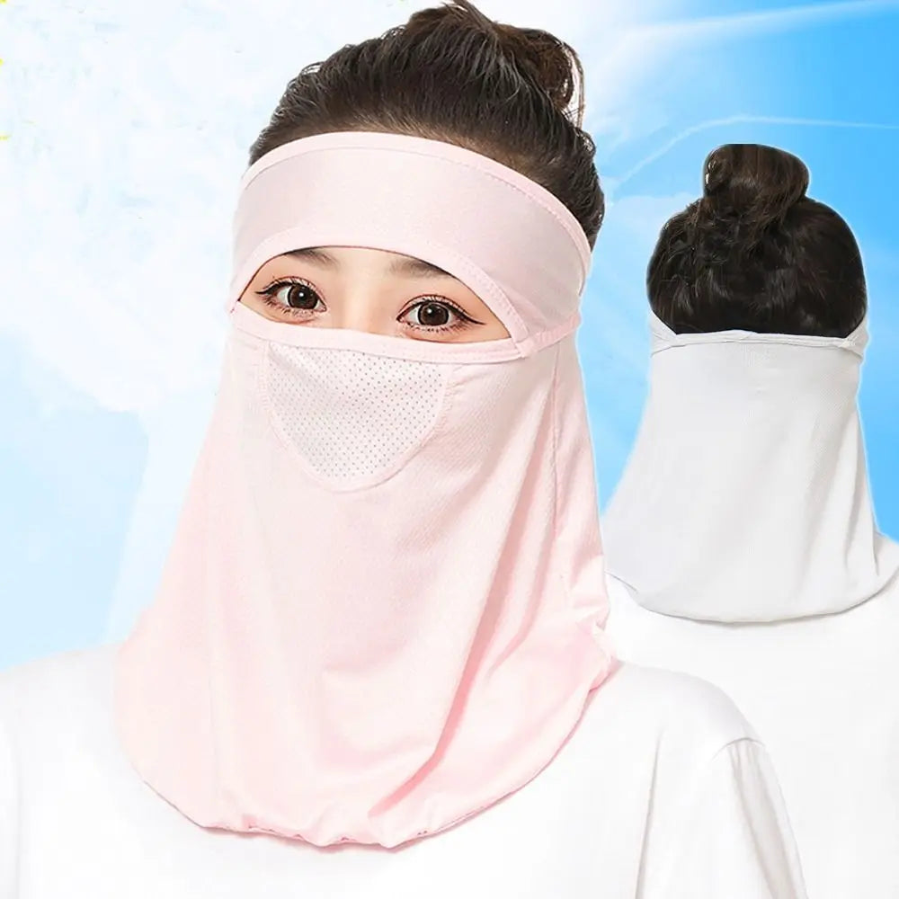 Face Cover Sunscreen Veil Outdoor Face Shield Men Fishing Face Mask Womne Neckline Mask Face Gini Mask Summer Sunscreen Mask Qme