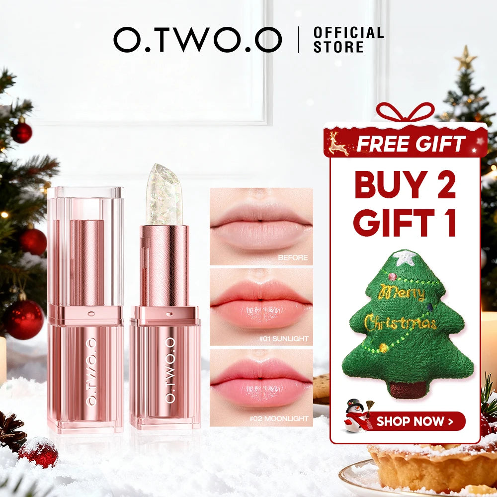 O TWO Lipstick Lip Gloss Balm Changing Transferproof Long Lasting Qme