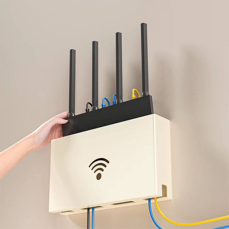 Living Room Wifi Router Holder Storage Shelf Minimalist Wireless Box Qme