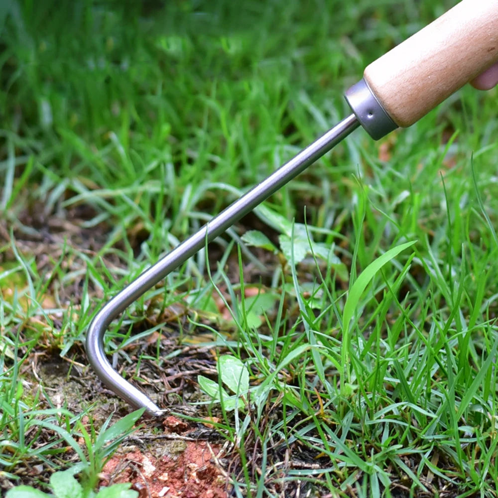 1PC Single Claw Hook Soil Loosening Tool Root Hook Garden And Gardening Tool Pot Bonsai Maintenance Root Picker Grass Puller Qme