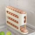 Kitchen Dedicated Roll Off Egg Storage Rack Refrigerator Box Qme yellow