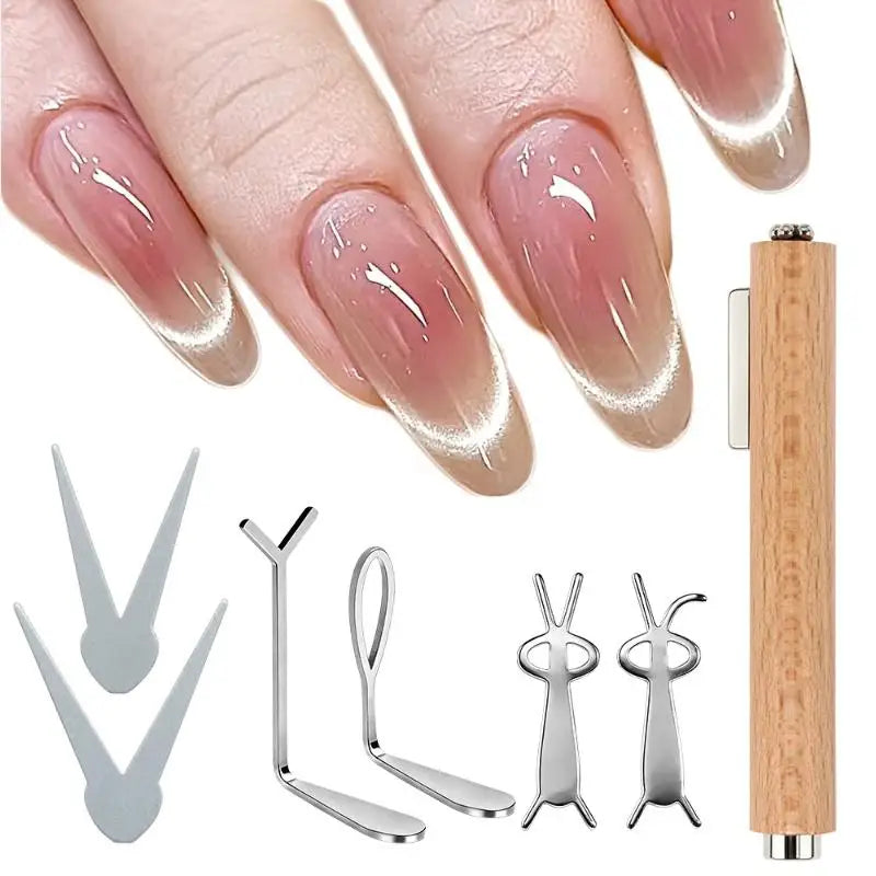 Portable Double-end Nail Magnetic Stick Strong Cat Gel Manicure Art Qme