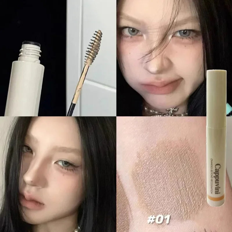 Cocoa Brown Eyebrow Tint Cream Waterproof Natural Eyebrow Tattoo Cream Light Color Eyebrows Make Up Smooth Fluff Brow Dye Pencil Qme 01