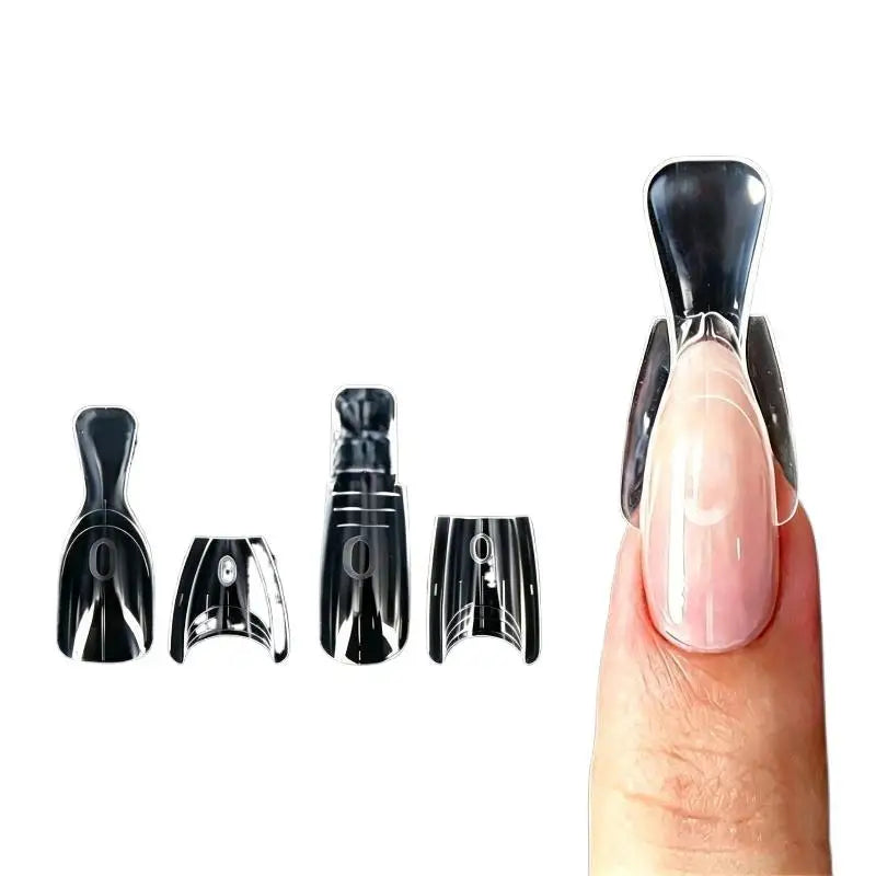 No Paper Needed Sandwich Nail Dual Forms Oval Square Shape Gel Qme