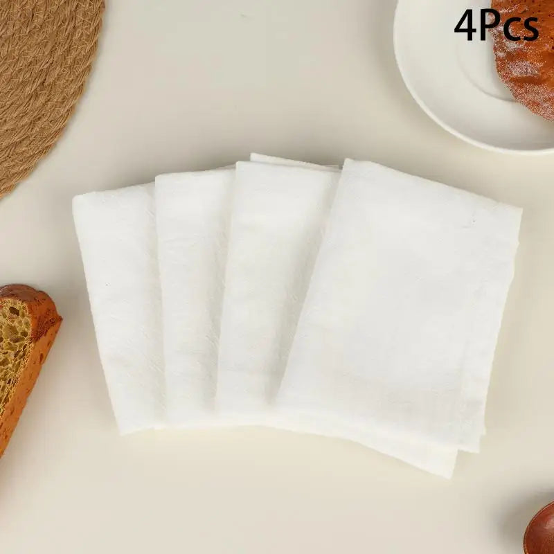 1 Party Table Decor Placemats House Warming 40x40cm Cotton Napkin Qme white 40x40 4pcs 0