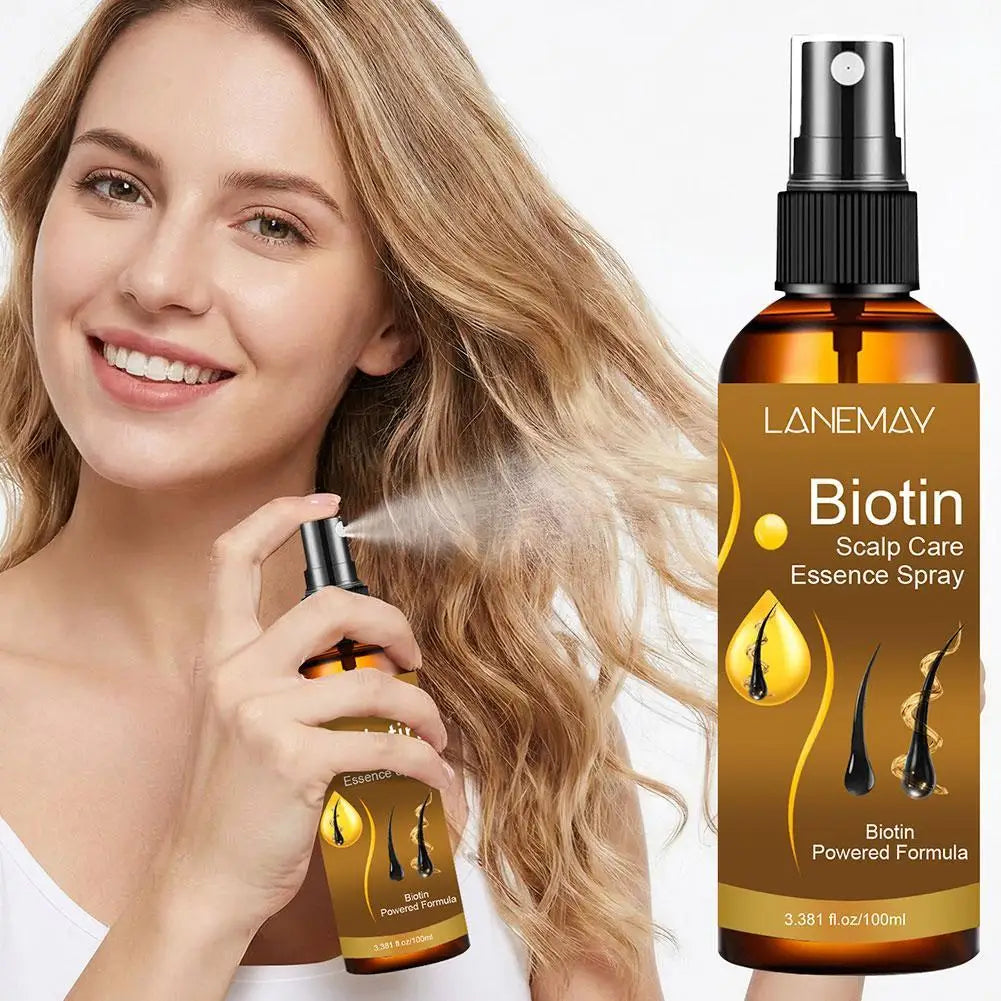 Biotin Scalp Care Essence Spray 100ml, Serum For Hair Loss, Nourishing Scalp Treatment For Thinning Hair Qme 1pcs CN