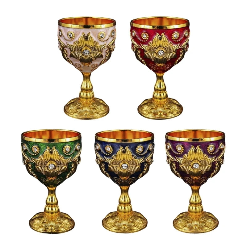 Handcrafted Zinc Alloy Shot Glass Showcasing Fine Retro Art D0LD Qme