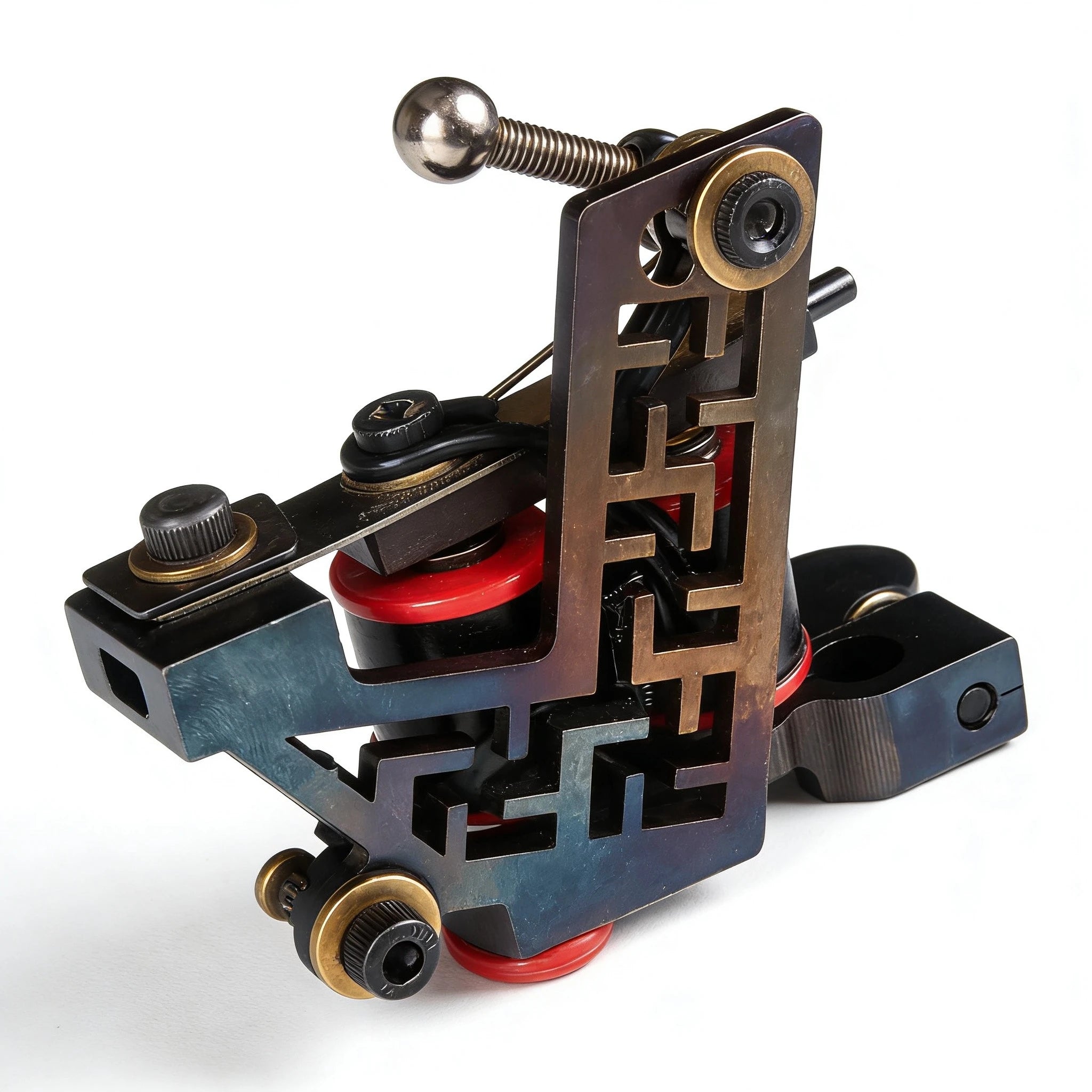 New Wire-Cutting Iron 10 Wrap Coil Tattoo Machine Gun Classical Shrapnel For Liner Shader Professional Tattoo Supply LTM-W22 Qme