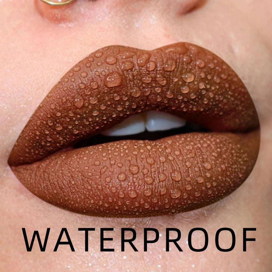 19-color Matte Lip Gloss Nude Liquid Lipstick Waterproof Long Lasting Qme 10