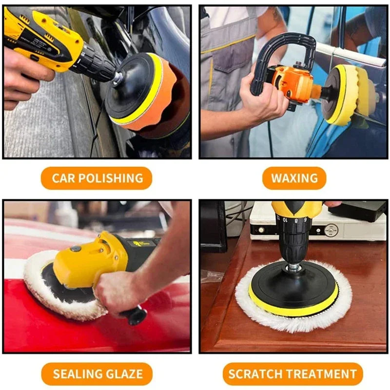 Buffing Pad Thread 3 5 Auto Car Repair Polishing Polisher+drill Qme