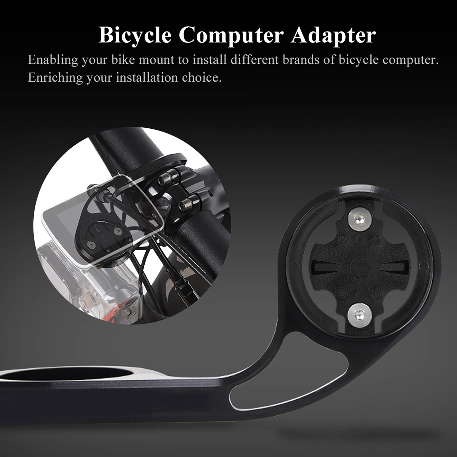Plastic Bike Computer Extension Mount Converter Adapter Base Bike Computer Mount Computer Mount for Bryton Qme