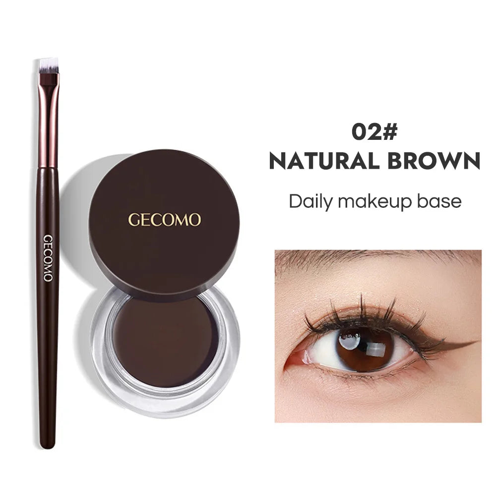 GECOMO Long Wear Matte Eyeliner Gel Cream Quick Drying Waterproof Qme 203030-2