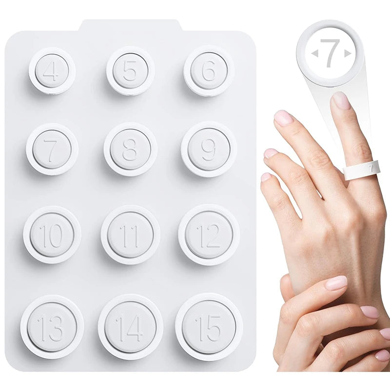 Ring 4 Sizing Kit Professional Finger Measuring Tool Smart Ring Measure Your Finger Size Before Buying a Ring Size 4 to 15 Qme 1
