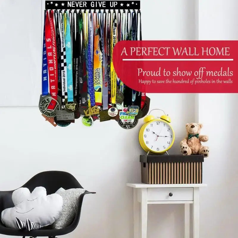 Large Capacity Award Holder Organizer Race Soccer Sports Karate Medal Qme