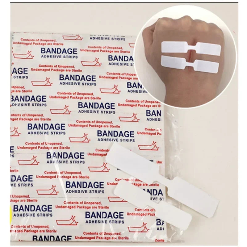 Adhesive Bandages Emergency Kit Butterfly Adhesive Wound Closure Waterproof Band Aid 10PCs/Box Qme