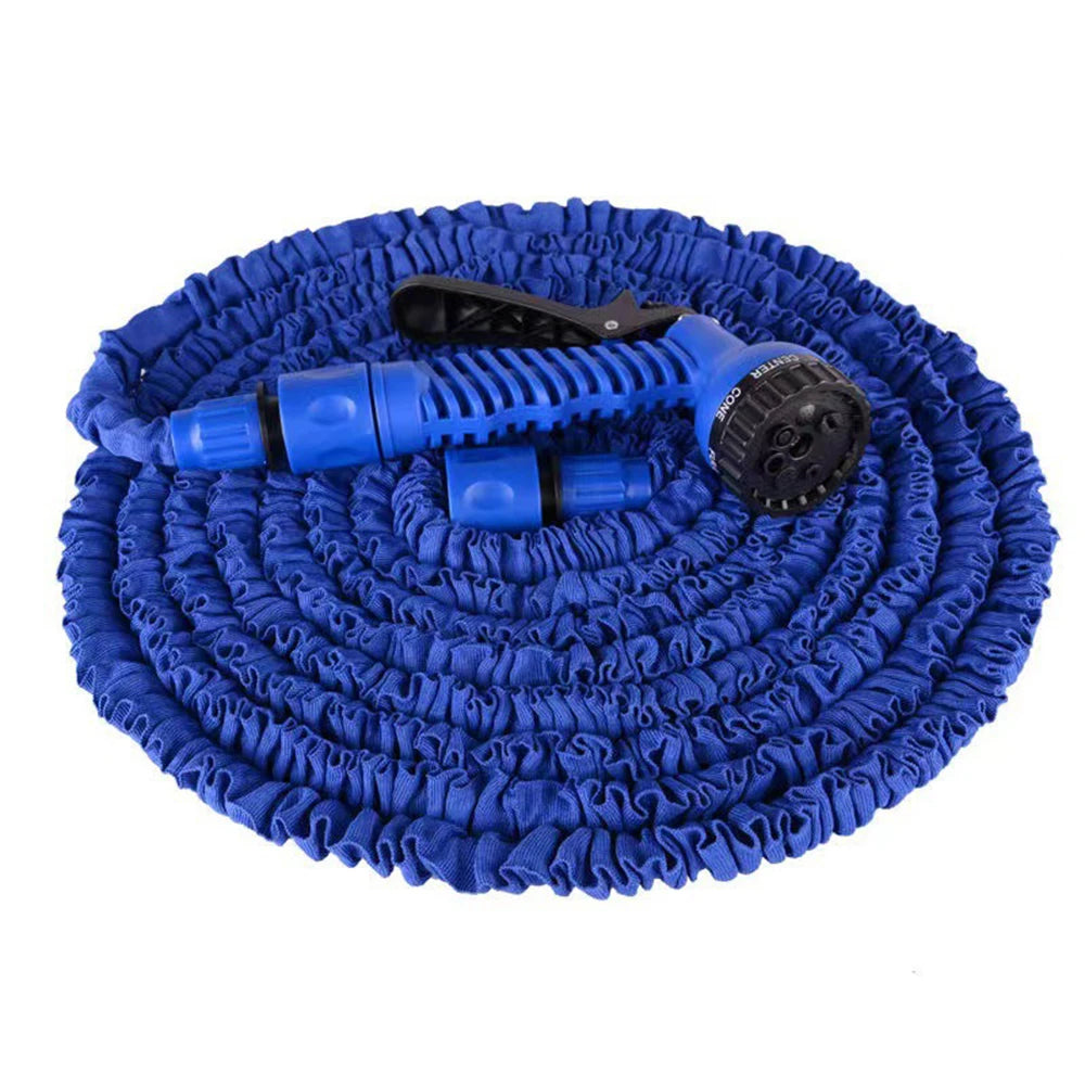 1PC Telescopic Water Pipe, Garden Water Pipe, High-Pressure Water Gun, Garden Car Wash Water Pipe Qme blue 50ft