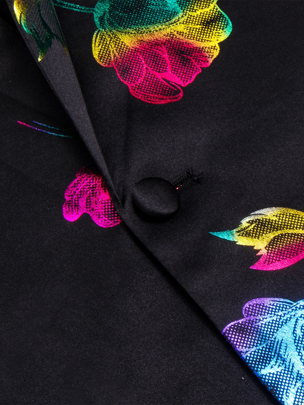 Vintage Mens Multicolor Floral Shawl Lapel Blazer Jacquard Tuxedo Jacket Casual Suit Coat for Wedding Prom Groom Party Nightclub Qme