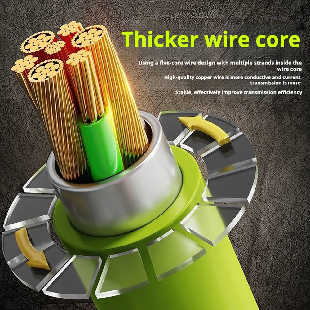 240W USB-C Fast Charging Cable USB A to C & USB C to C Quick Charge Cord PD Date Wire For iPhone Samsung Xiaomi Huawei OPPO VIVO Qme