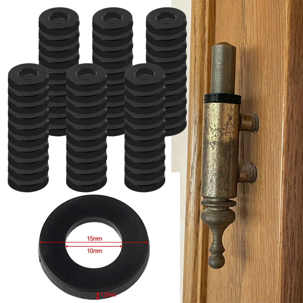Plastic Fitting Rings Washer Black Door Hinge 0 5- Hardness Kitchen Qme