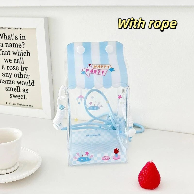 Cute Cartoon Toy Bag PVC Badge Display Portable Decorative Bag Qme style 4