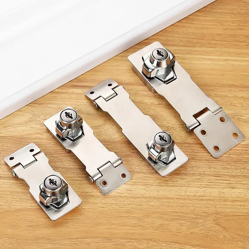 Stainless Steel Locking Hasp Latch Anti-theft Low Maintenance Durable Qme