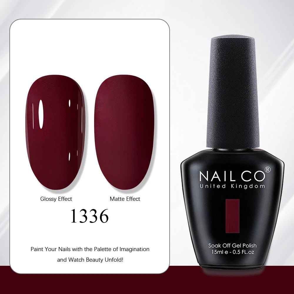 NAILCO Nail Gel Polish Autumn Product Art Soak Off UV Varnish Lacquer Qme 1336