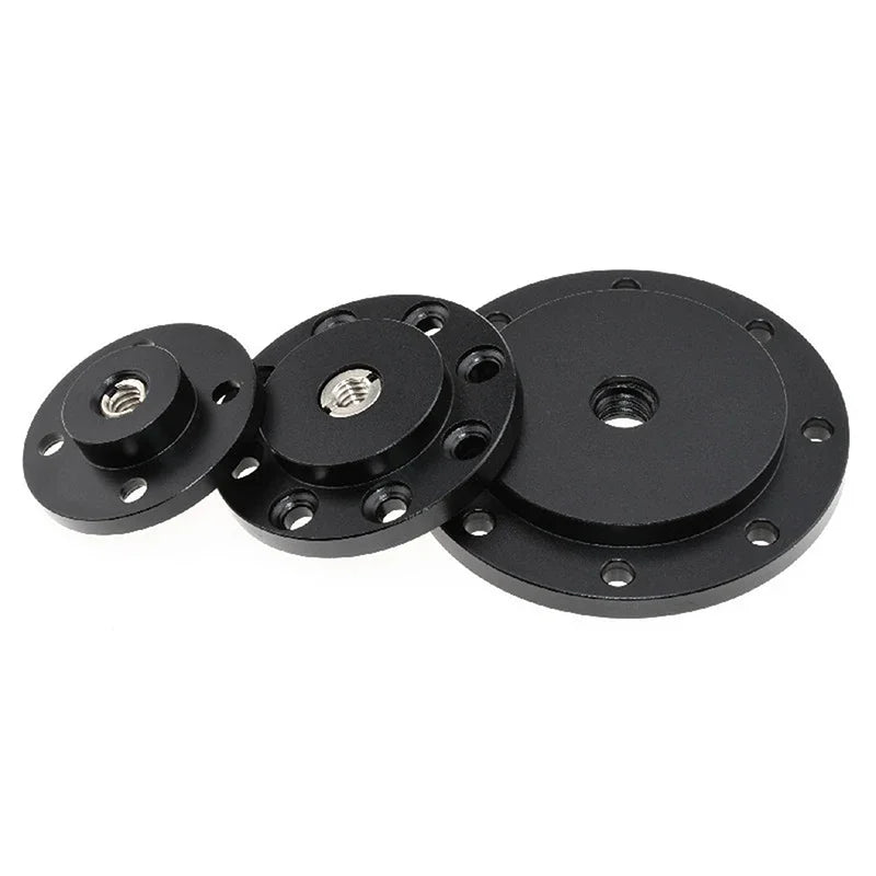 Shoe Mount Metal Plate Wall 1 4 3 Thread Tripod Adapter Holder Qme