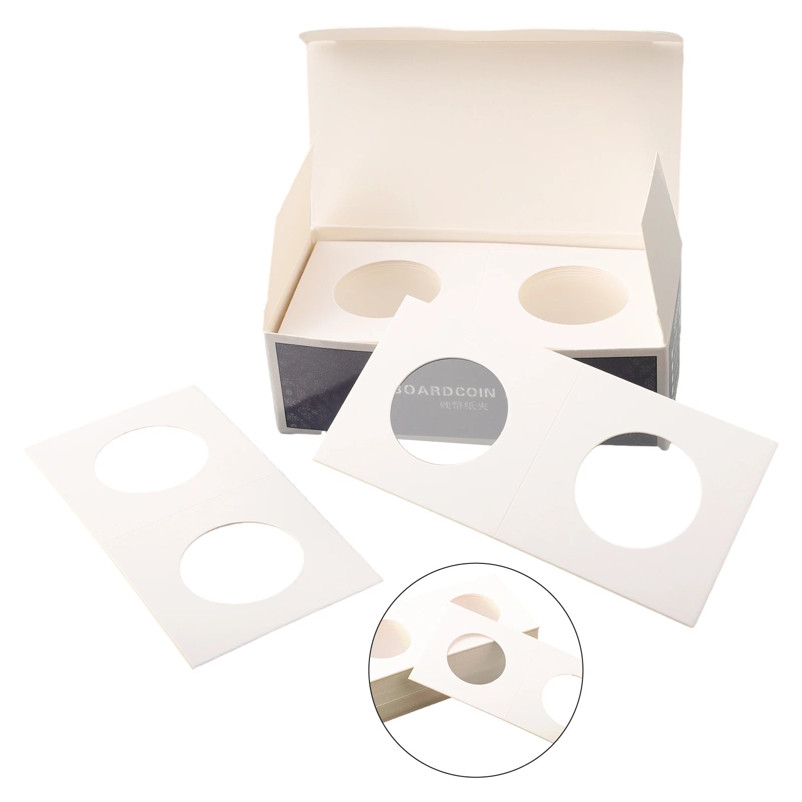 Coin Holders Square Cardboard Box Ensures Safe and Convenient Storage for Your Coin Collection 12 Specifications Qme