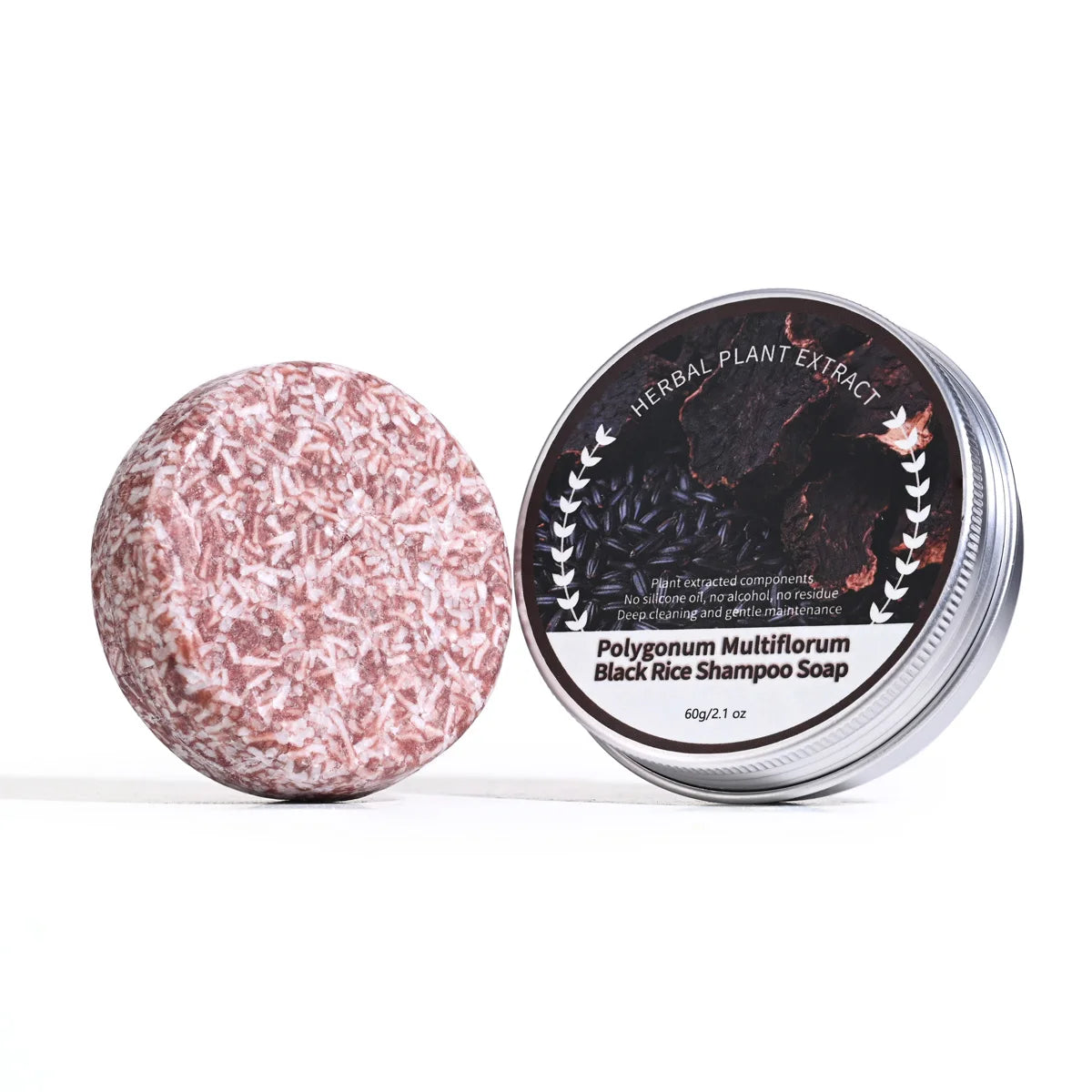 Natural Plant Polygonum Multiflorum Organic Shampoo Hair Care Soap Qme