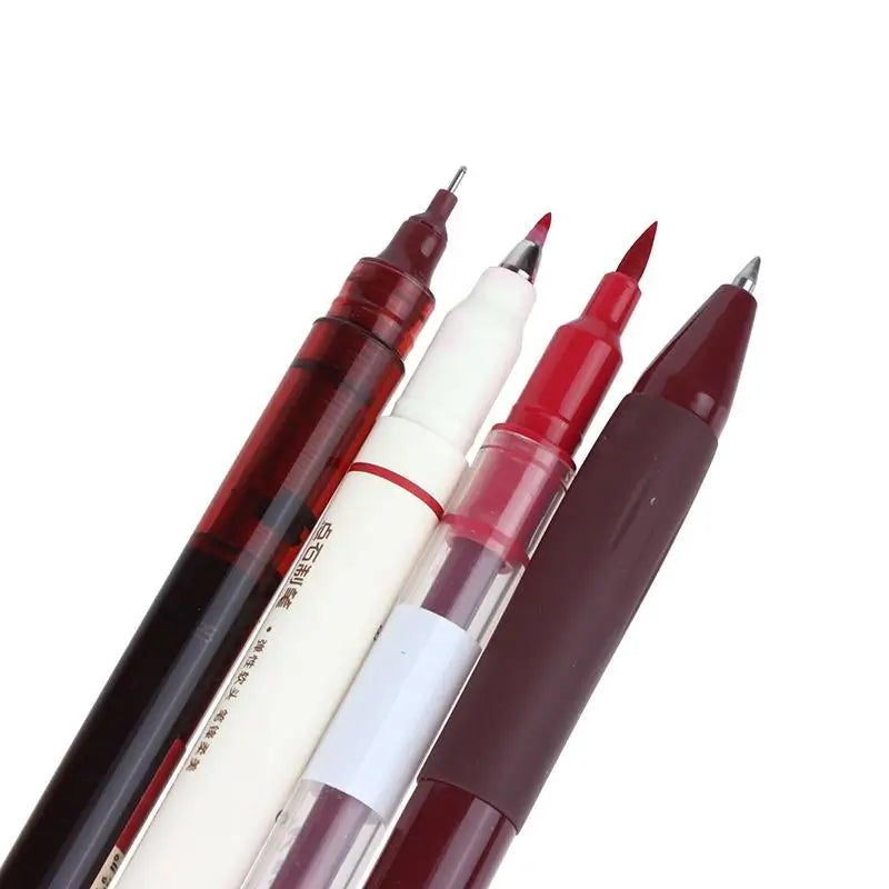 Vintage Luxury Pens Quick-dry Ink Smooth Writing Journal Pen Suitable Qme Red